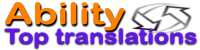 Ability Top Translations - Oversættelse, lokalisering, globalisering